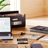 1pc 25 Gride Expanding File Folder File Organizer Portable Expandable Plastic Filing Box Organizer