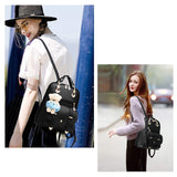 Kid Girl Backpack Large Capacity Leather Shoulder Bags Back to School Gift