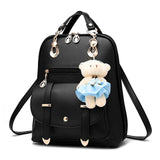 Kid Girl Backpack Large Capacity Leather Shoulder Bags Back to School Gift