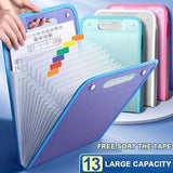 A4 File Folder Organizer 13 Pockets Expanding Document Holder