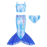 Kid Girl Mermaid Princess Swimwear Masquerade Party Holiday Swimsuits
