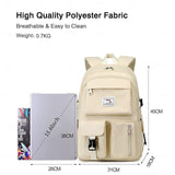 Kid Waterproof Oxford Fabric Stylish Multi-pocket Backpack for School and Travel