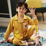 Kid Boy Home Suit Pure Cotton Long Sleeve Spring Pajamas