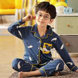 Kid Boy Home Suit Pure Cotton Long Sleeve Spring Pajamas