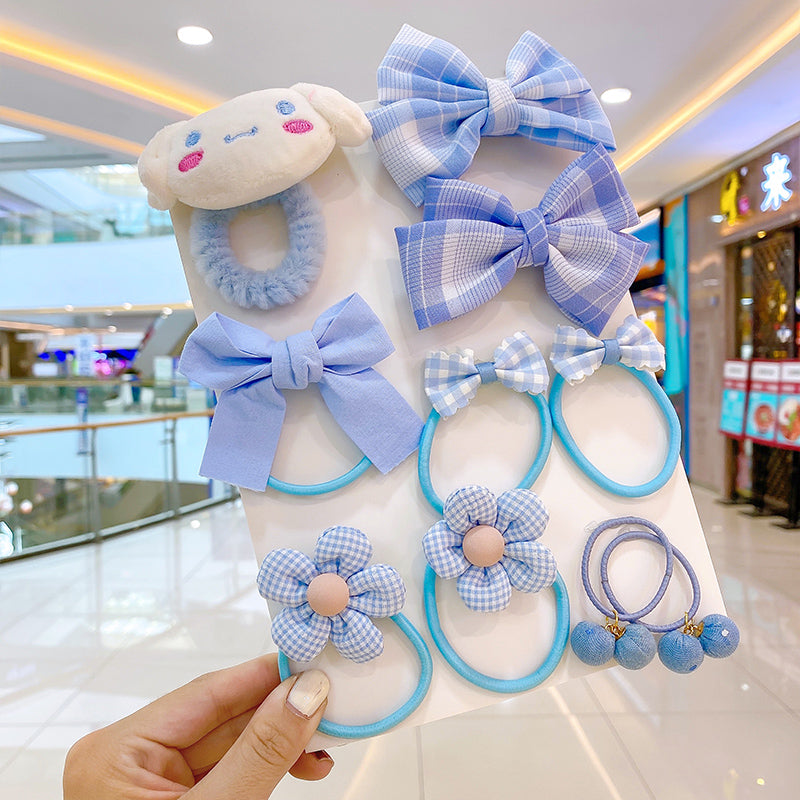 Kid Baby Girl Cute Flower Bow Elastic Hair Bands Accessories 10 Packs