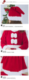 Kid Baby Girl Christmas Santa Claus Suits 2 Pcs Sets