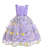 Kid Baby Girls Flower Lace Party Christmas Princess Gown Dresses