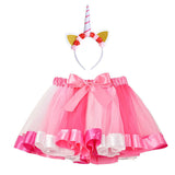 Kid Baby Girl Princess Rainbow Tutu Skirts