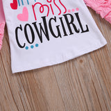CuteToddle Girl Top Fashion Ruffle Long Sleeve Letter Floral T-Shirts
