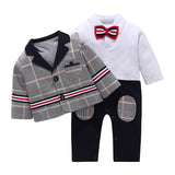 Baby Boy One-piece Suit Gentleman 2 Pcs Sets