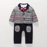 Baby Boy One-piece Suit Gentleman 2 Pcs Sets