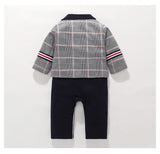 Baby Boy One-piece Suit Gentleman 2 Pcs Sets