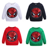 Kid Baby Boy Spider Casual Sweat Shirts Tops