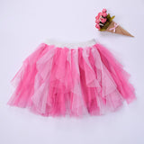 Kid Baby Girls Summer Princess Net Gauze Pompous Rainbow Tutu Skirts
