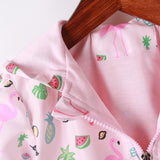 Flamingo Baby Kid Girls Jacket Zipper Coats