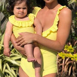 Family Matching Mother Daughter Fashion Bikini Swimsuit