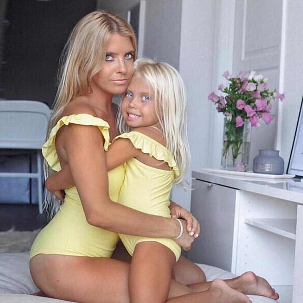 Family Matching Mother Daughter Fashion Bikini Swimsuit