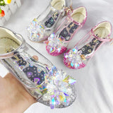 Kid Girl Princess Shoes Glass Crystal Shoes