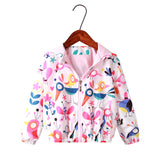 Flamingo Baby Kid Girls Jacket Zipper Coats