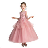 Kid Girls Wedding Evening Princess Dress