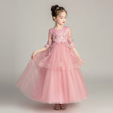 Kid Girls Wedding Evening Princess Dress