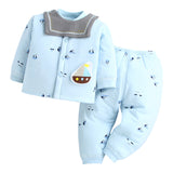 Baby Boy Thermal Combination Cotton Autumn Winter Padded 2 Pcs Sets