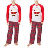 Family Christmas Santa Claus Printed Plaid Parent-child Pajamas