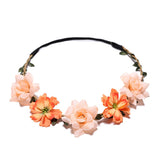 Kid Girl Headband Silk Flower Rose Wedding Photography Travel Headwear