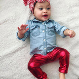 Toddler Infant Baby Girl Casual Outfits Denim Flared 2 Pcs Sets