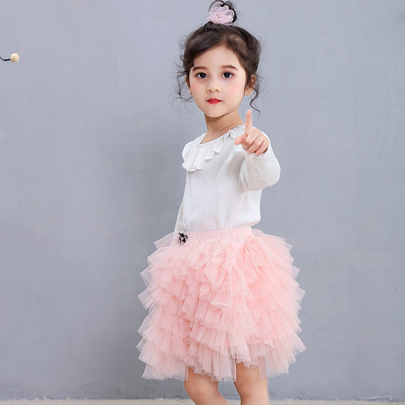 Kid Baby Girl Princess Pompous Bust Cake Skirts