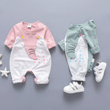 New Baby Cartoon Elephant Casual 3D Cotton Jumpsuit Romper High Quality
