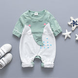 New Baby Cartoon Elephant Casual 3D Cotton Jumpsuit Romper High Quality