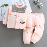 Baby Boy Thermal Combination Cotton Autumn Winter Padded 2 Pcs Sets