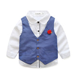 Autumn College British Gentleman Baby Boy Set 2 Pcs Formal Suits