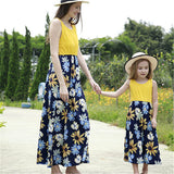 Family Matching Parent-child Mother-daughter Patchwork Dress