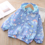 Baby Kid Girl Jacket Trendy Spring Summer Graffiti Coat