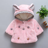 Kid Baby Girl Capes Autumn Winter Woolen Shawl Velve Coats