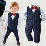 Toddler Baby Boys Formal Clothes 4Pcs Gentleman Outfits