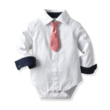 Fashion Boy Baby Gentleman Formal Long Sleeve Suit 2 Pcs
