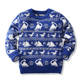 Kid Boby Fancy Dinosaur Double-layer Jacquard Fashion Sweater