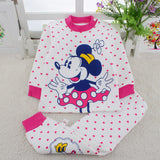 Kid Baby Girl Thermal Set Plush Padded Home Wear Pajamas