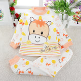 Kid Baby Girl Thermal Set Plush Padded Home Wear Pajamas