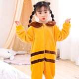 Kid Boy Girl Flannel One-piece Pajamas Warm Animal Winter Home Wear