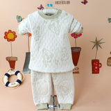 Kid Baby Girl Thermal Set Plush Padded Home Wear Pajamas