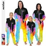 Family Matching Parent-child Long Sleeve Loose Digital Printing Pajamas