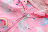 Baby Kid Girl Jacket Trendy Spring Summer Graffiti Coat