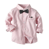 Striped Long Sleeved 2 Pcs Baby Boy Set Formal Suits