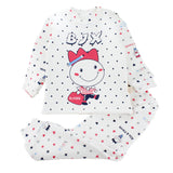 Kid Baby Girl Thermal Set Plush Padded Home Wear Pajamas