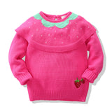 Kid Baby Girl  Strawberry Shawl Ins Sweater