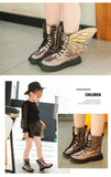 Children Shoes New Winter PU Leather Waterproof Martin Boots